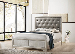                                                  							Queen Bed Metallic Sterling And Gre...
                                                						 