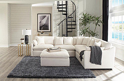 Ottoman, Off White, 40.00 X 38.00 X...