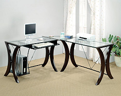 Contemporary Cappuccino Desk Set, 6...