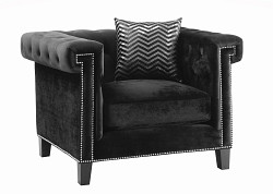                                                 							Reventlow Formal Black Chair, 46.75...
                                                						 