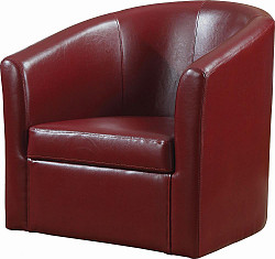                                                  							Contemporary Faux Leather Red Accen...
                                                						 