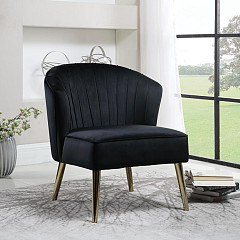                                                  							Upholstered Accent Chair Black, 28....
                                                						 