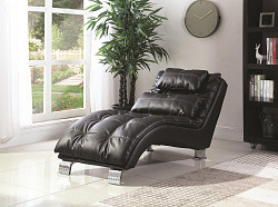                                                  							Contemporary Black Faux Leather Cha...
                                                						 