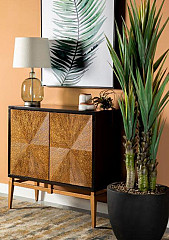                                                  							Accent Cabinet (Brown/Gold) 36.00 X...
                                                						 