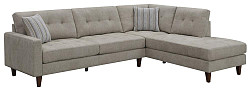 Sectional, Toast, 108.50 X 80.75 X ...