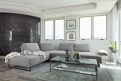                                                  							Sectional,  Taupe, 125.5" x 93.00" ...
                                                						 