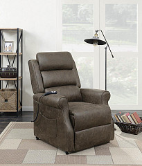 Casual Brown Power Lift Recliner, 3...
