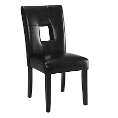                                                  							Causal Black Dining Chair (Pack of ...
                                                						 
