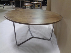                                                  							Accent Table, Natural/Gunmetal, 30....
                                                						 