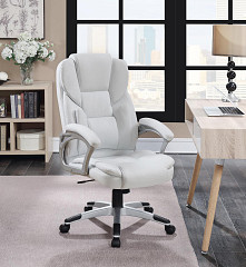                                                  							Casual White Faux Leather Office Ch...
                                                						 