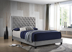                                                  							Warner Upholstered Queen Bed Grey, ...
                                                						 