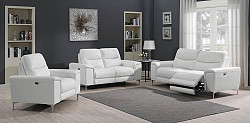 Largo Upholstered Power Sofa White,...