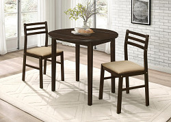 Casual Cappuccino Three-Piece Dinin...
