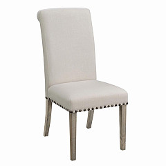 Taylor Beige Upholstered Parson Din...