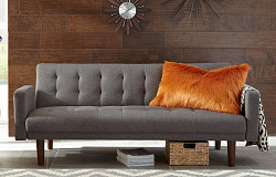                                                  							Sommer Transitional Grey Sofa Bed, ...
                                                						 