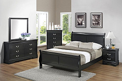                                                  							Louis Philippe Queen Bed Black - Ho...
                                                						 