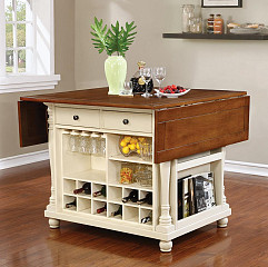                                                  							KITCHEN ISLAND TOP, BRWN/ BUTTERMIL...
                                                						 