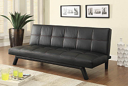                                                  							Contemporary Black Sofa Bed, 71.50 ...
                                                						 