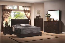                                                  							Conner Casual Dark Brown Twin Bed, ...
                                                						 