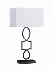                                                  							TABLE LAMP, WHITE/BLK, 15.00 X 10.0...
                                                						 