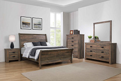                                                  							Weathered Oak Queen Size Bed, 64.50...
                                                						 