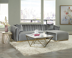                                                  							Sectional (Silver) 118.00 X 71.00 X...
                                                						 