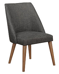                                                  							Dining Chair, Dark Grey/ Dark Cocoa...
                                                						 