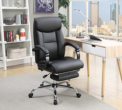                                                  							Transitional Chrome Office Chair, 2...
                                                						 