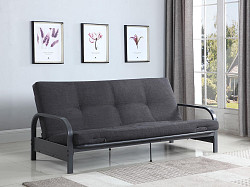 Dark Grey Metal Futon Frame, 77.00 ...