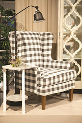                                                  							Accent Chair, White/Charcoal, 31.00...
                                                						 