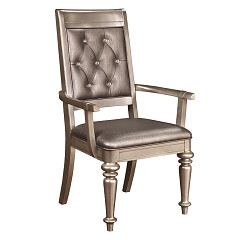 Danette Metallic Platinum Armchair ...