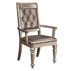                                                  							Danette Metallic Platinum Armchair ...
                                                						 