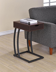                                                  							Industrial Cappuccino Accent Table,...
                                                						 