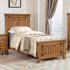                                                  							Brenner Rustic Honey Twin Bed - Hot...
                                                						 