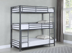                                                  							Triple Twin Bunk Bed (Silver) 79.00...
                                                						 