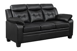                                                  							Finley Casual Black Padded Sofa - H...
                                                						 