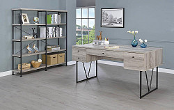 Industrial Grey Driftwood Writing D...