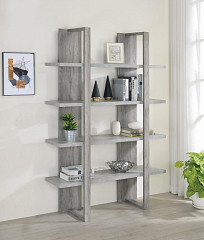                                                  							Bookcase, Cement/Grey Driftwood, 47...
                                                						 