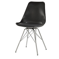                                                  							Lowry Contemporary Black Side Chair...
                                                						 