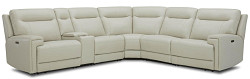                                                  							6 Pc Power Sectional (Ivory)
                                                						 
