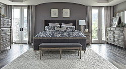 California King Bed (French Grey), ...