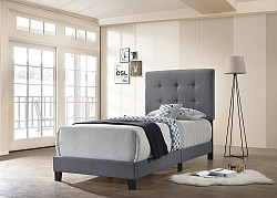                                                  							Mapes Upholstered Tufted Twin Bed G...
                                                						 
