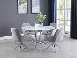                                                  							5PC SET (TBL+4CHAIRS)
                                                						 