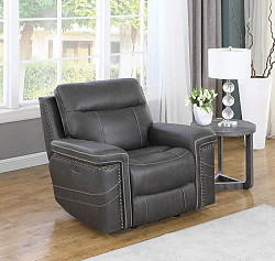                                                  							Dual Power Glider Recliner , Grey, ...
                                                						 