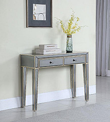                                                  							Console Table (Grey/Champagne) 42.0...
                                                						 