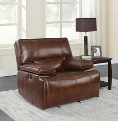 Power Glider Recliner (Saddle Brown...