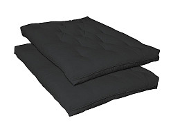 Black Deluxe Innerspring Futon Pad,...