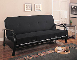 Transitional Black Futon Frame, 81....