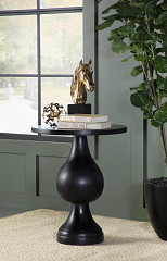                                                  							Accent Table, Black Stain, 20.00 X ...
                                                						 