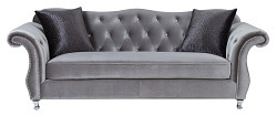                                                  							Frostine Traditional Silver Sofa, 9...
                                                						 